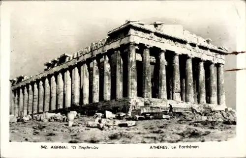 Ak Athen Griechenland, The Parthénon