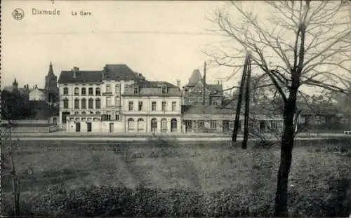 Ak Diksmuide Dixmude Westflandern, Bahnhof