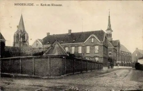 Ak Moorslede Westflandern, Kirche und Kloster
