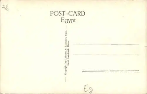 Ak Theben Ägypten, Tempel von Medinet Habu