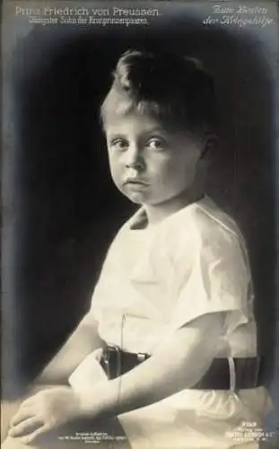 Ak Prinz Friedrich von Preußen, Portrait
