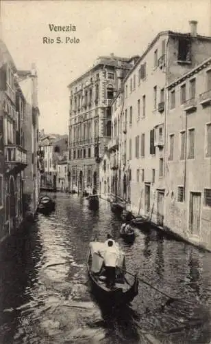 Ak Venezia Venedig Veneto, Rio S. Polo
