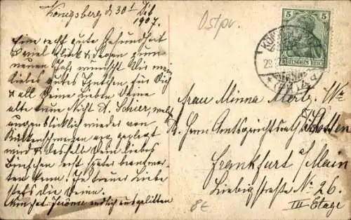 Ak Kaliningrad Königsberg Ostpreußen, Schlossteichpartie