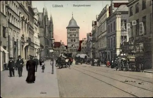 Ak Lübeck, Burgtorstraße