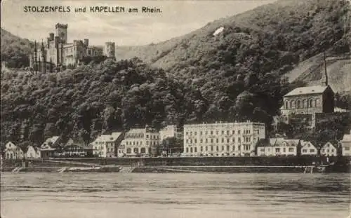 Ak Stolzenfels Koblenz am Rhein, Kapellen