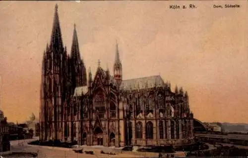 Ak Köln am Rhein, Dom, Südseite