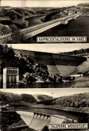 Ak Wendefurt Wendefurth Thale im Harz, Talsperre Wendefurt, Rappbodetalsperre