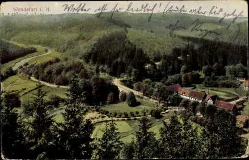 Ak Wendefurth Thale im Harz, Panorama