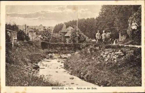 Ak Braunlage im Oberharz, an der Bode