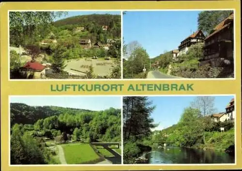 Ak Altenbrak Thale im Harz, Rolandseck, Ritterstraße, Wendefurth, Bodetal