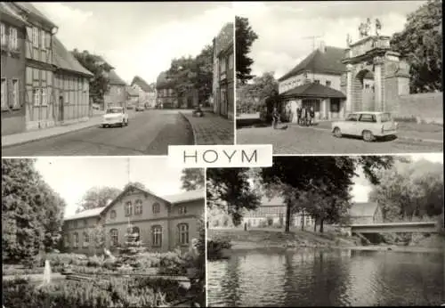Ak Hoym in Anhalt, Ernst-Thälmann-Straße, Kreispflegeheim Rosa Luxemburg, An der Selke