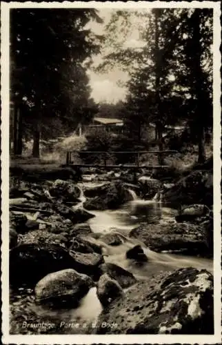 Ak Braunlage im Oberharz, an der Bode