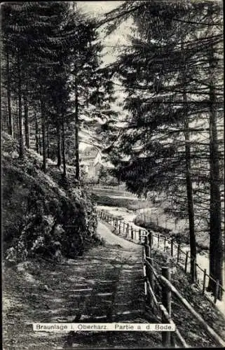 Ak Braunlage im Oberharz, an der Bode