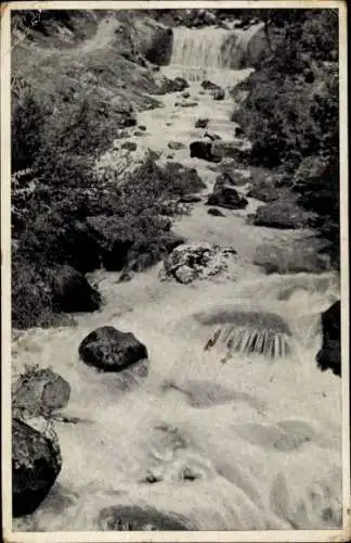 Ak Im Harz, Bode, Wasserfall