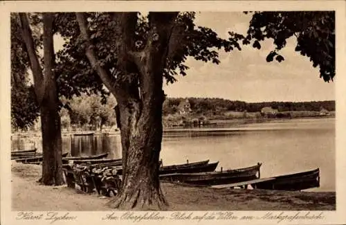 Ak Lychen in der Uckermark, Oberpfuhlsee, Villen, Markgrafenbusch