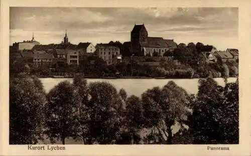 Ak Lychen in der Uckermark, Kurort, Panorama