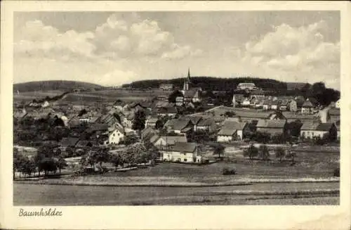 Ak Baumholder im Westrich, Gesamtansicht, Kirchturm