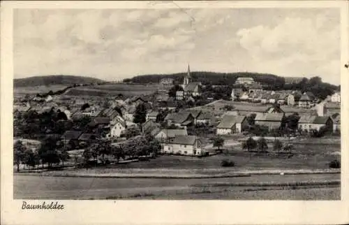 Ak Baumholder im Westrich, Gesamtansicht, Kirchturm