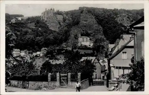 Ak Oberstein an der Nahe, Felsenkirche, Burg