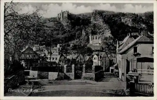 Ak Oberstein an der Nahe, Teilansicht