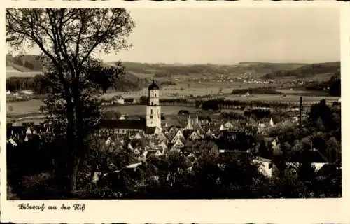 Ak Biberach an der Riß in Oberschwaben, Teilansicht, Kirchturm