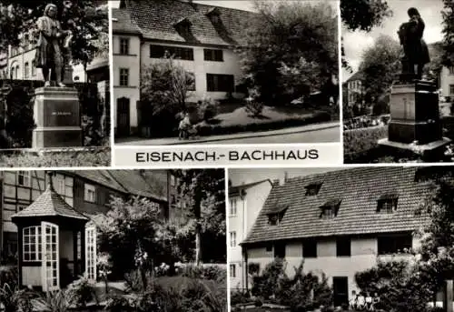 Ak Lutherstadt Eisenach in Thüringen, Bachhaus, Denkmal, Pavillon