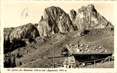 Ak Pfronten im Allgäu, Aggenstein, Gebiet der Hochalm