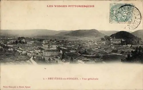 Ak Bruyères Vosges, Panorama