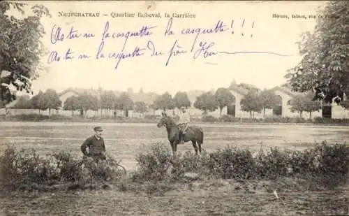 Ak Neufchâteau Lothringen Vosges, Quartier Rebeval, la Carriere