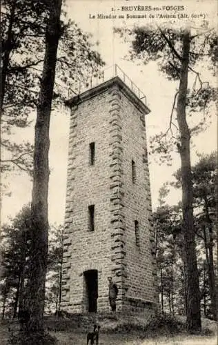 Ak Bruyères Vosges, Le Mirador au Sommet de l'Avison