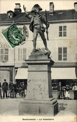 Ak Remiremont Lothringen Vosges, Denkmal Le Volontaire