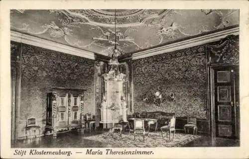 Ak Klosterneuburg in Niederösterreich, Stift, Maria Theresien Zimmer