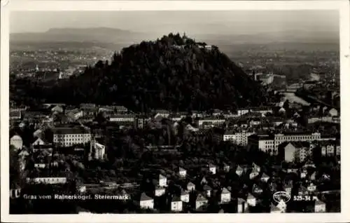 Ak Graz Steiermark, Stadt vom Rainerkogel gesehen