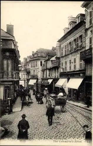 Ak Bourges Cher, La Rue du Commerce