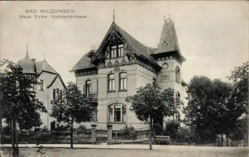 Ak Bad Wildungen in Hessen, Haus Volke, Hufelandstraße