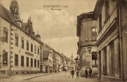Ak Eisenberg in Thüringen, Steinweg