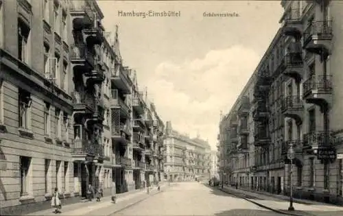 Ak Hamburg Eimsbüttel, Grädener Straße