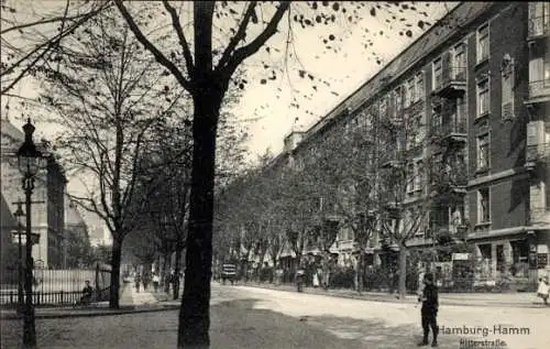 Ak Hamburg Mitte Hamm, Ritterstraße, Gebäude