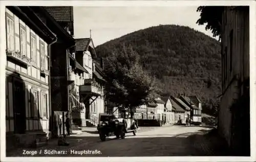 Ak Zorge Walkenried im Harz, Hauptstraße