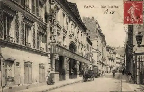 Ak Paris IX, Rue Blanche