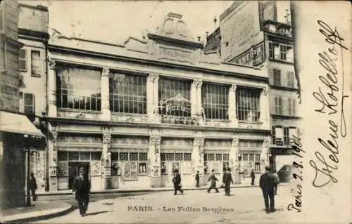 Ak Paris IX, Folies Bergères