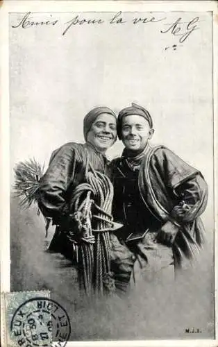 Ak Frankreich, Zwei Schornsteinfeger
