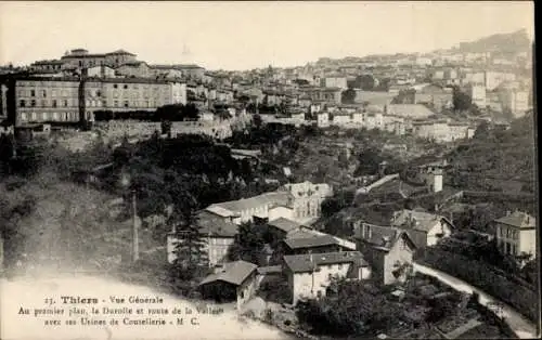Ak Thiers Puy de Dôme, vue generale