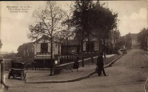 Ak Meudon Hauts de Seine, Place Jean Jaures, Avenue Louvois