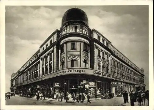 Ak Berlin Mitte, Central Hotel, Friedrichstraße, Diana Bar und Restaurant, Wintergarten 