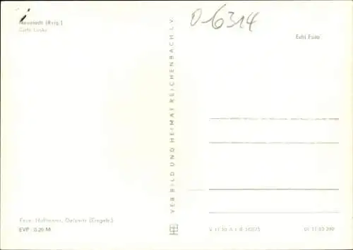 Ak Neustadt am Rennsteig Großbreitenbach in Thüringen, Conditorei Cafe Lusky