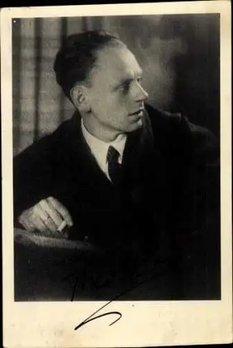 Ak Schauspieler Theo Horn, Portrait, Autogramm