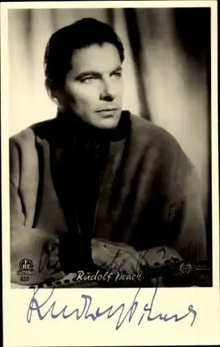 Ak Schauspieler Rudolf Prack, Portrait, Autogramm