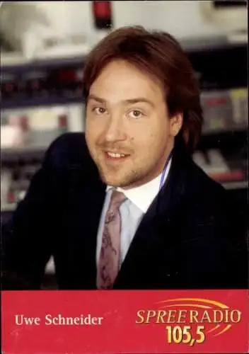 Ak Schauspieler Uwe Schneider, Portrait, Autogramm, Spreeradio 105,5