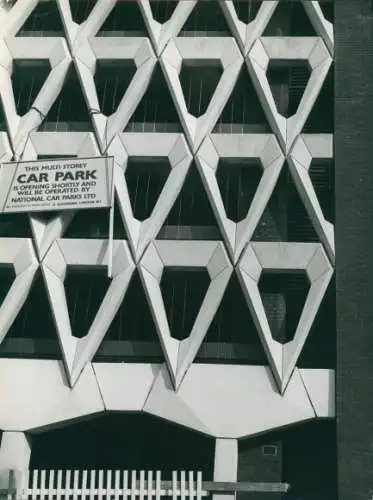 Foto Marylebone Greater London, Welbeck Street car park, Brutalismus, 1976